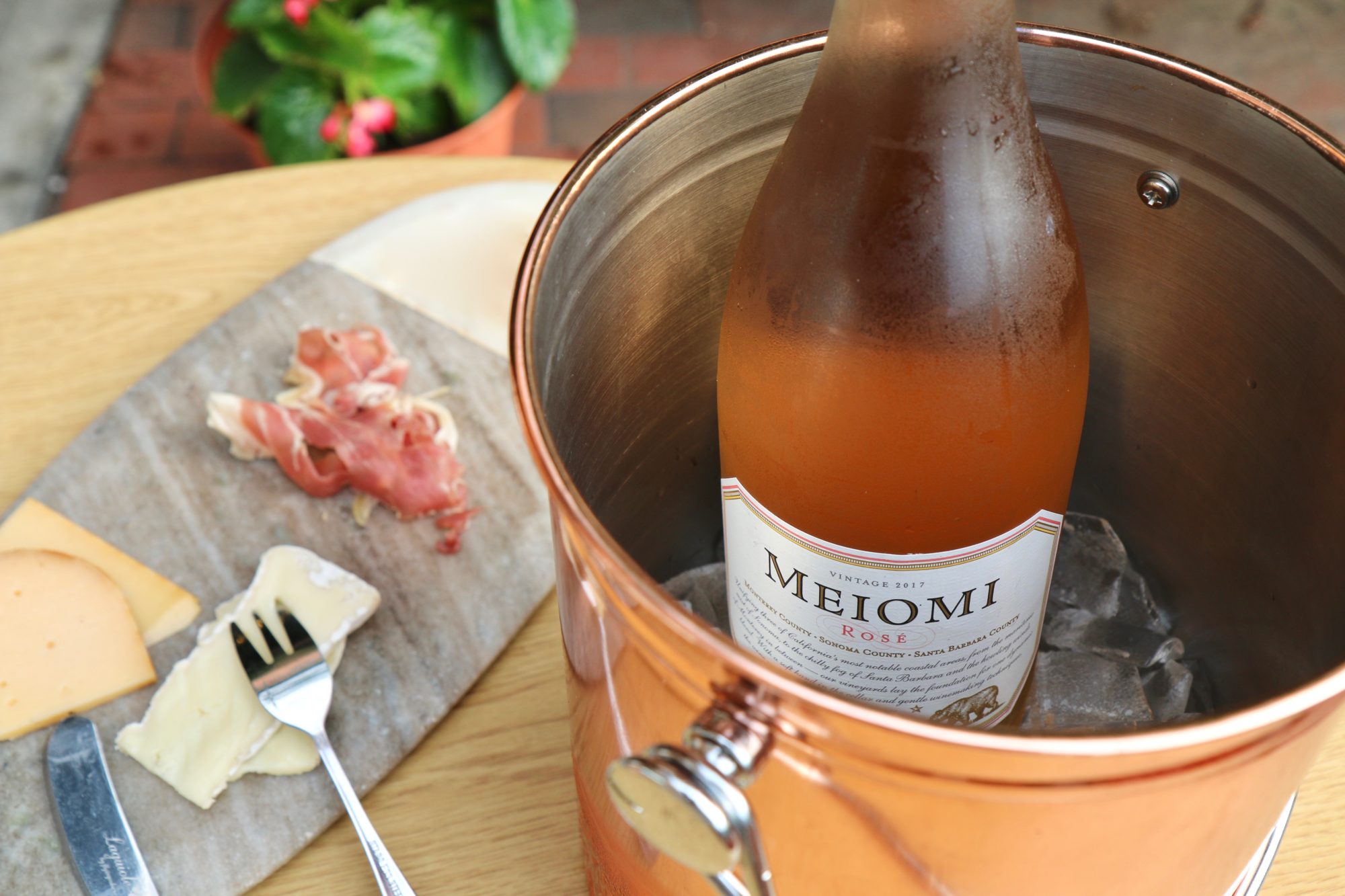Meiomi Rose Wine in Bucket