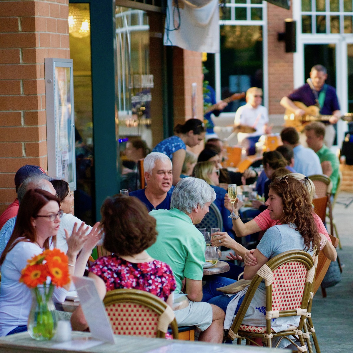 Toasting at La Vita Dolce