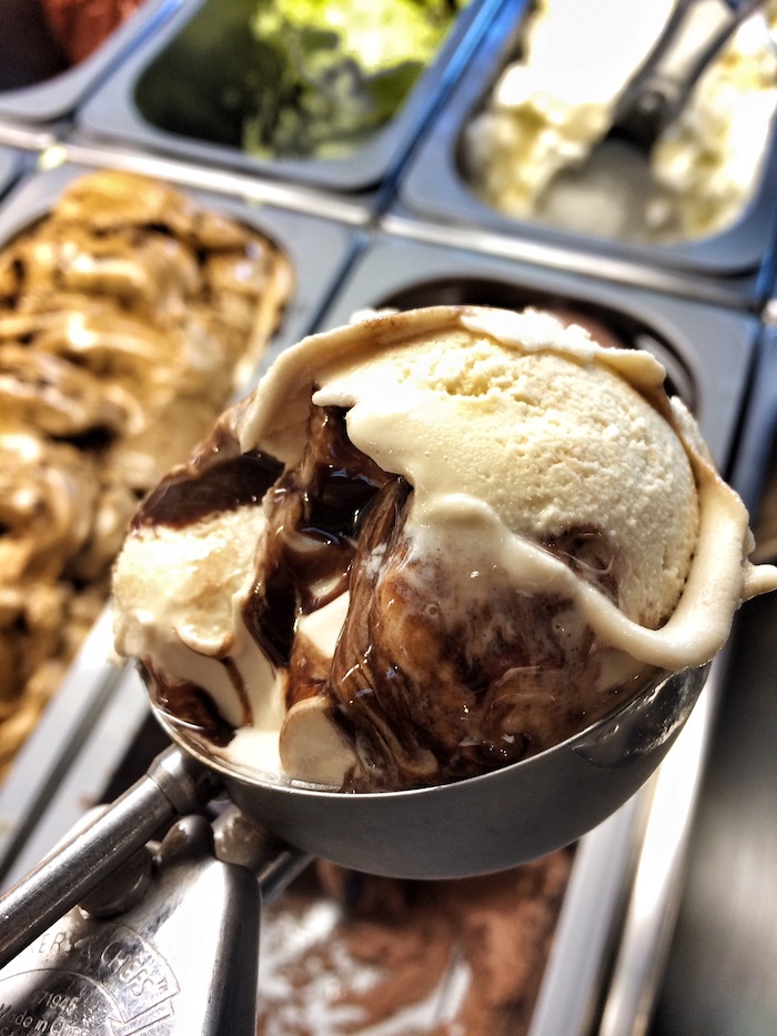 Salted Caramel and Chocolate Gelato