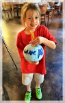 Little Girl with Pumpkin